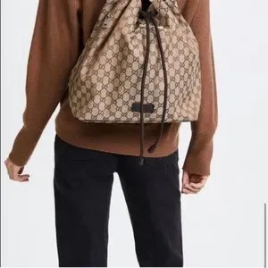 Tote Bag New Logo Brown Tan Gg Backpack Gucci | Bags | Tote Bag New Logo Brown Tan Gg Backpack  main image 4